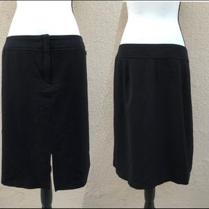 CHICOS Women Pencil Skirt Bottom Black Sz 2